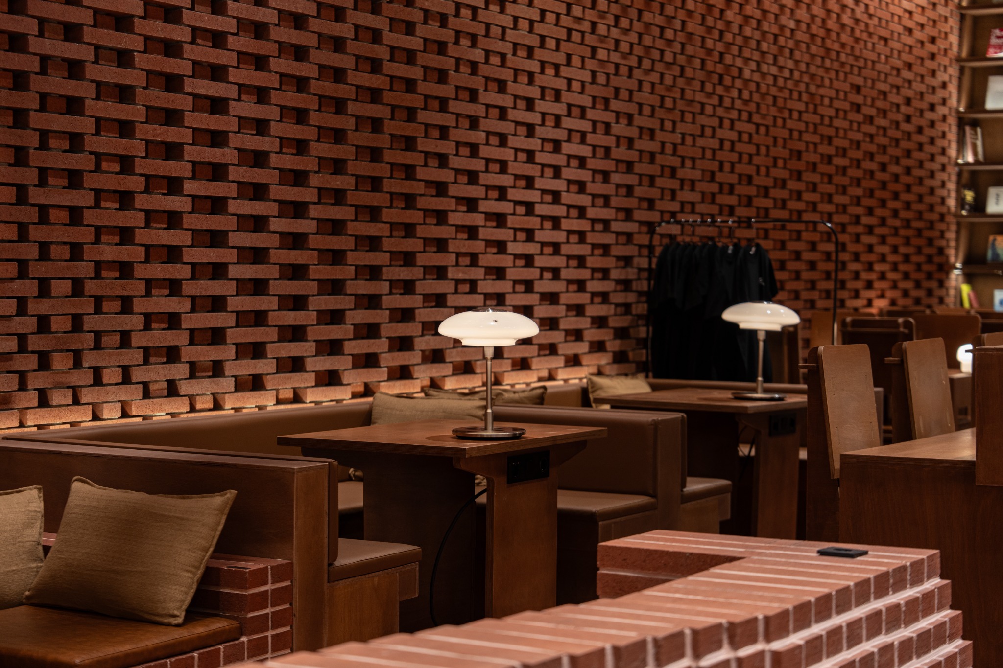 RT.5 brick wall and seating